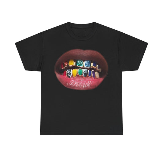 Icy Rainbow Grill Teeth Graphic Tee