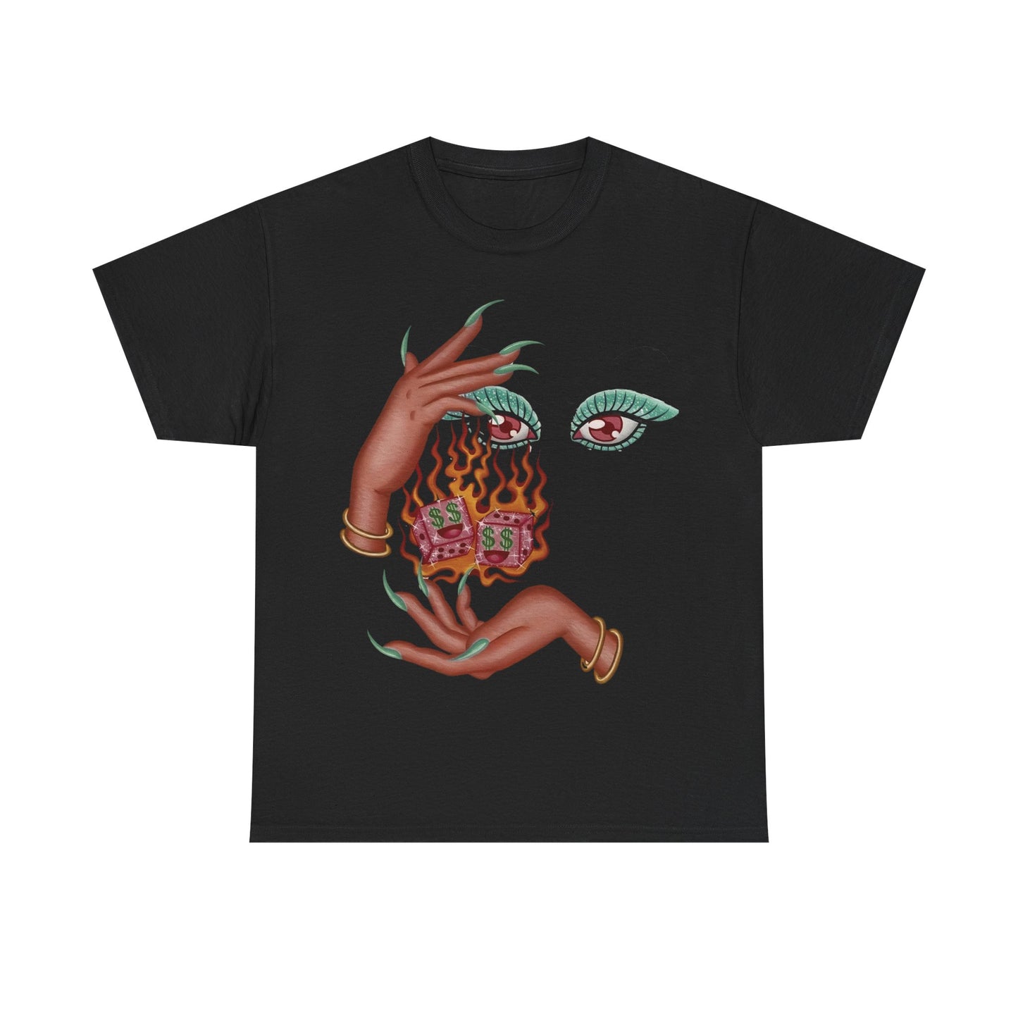 Burning Dice Graphic Tee