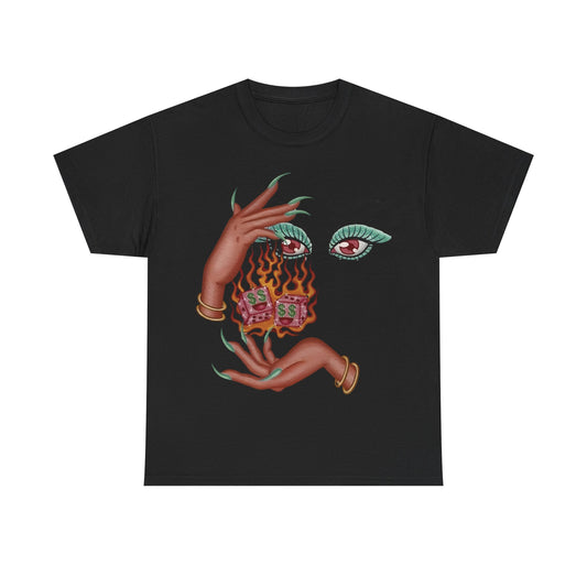 Burning Dice Graphic Tee