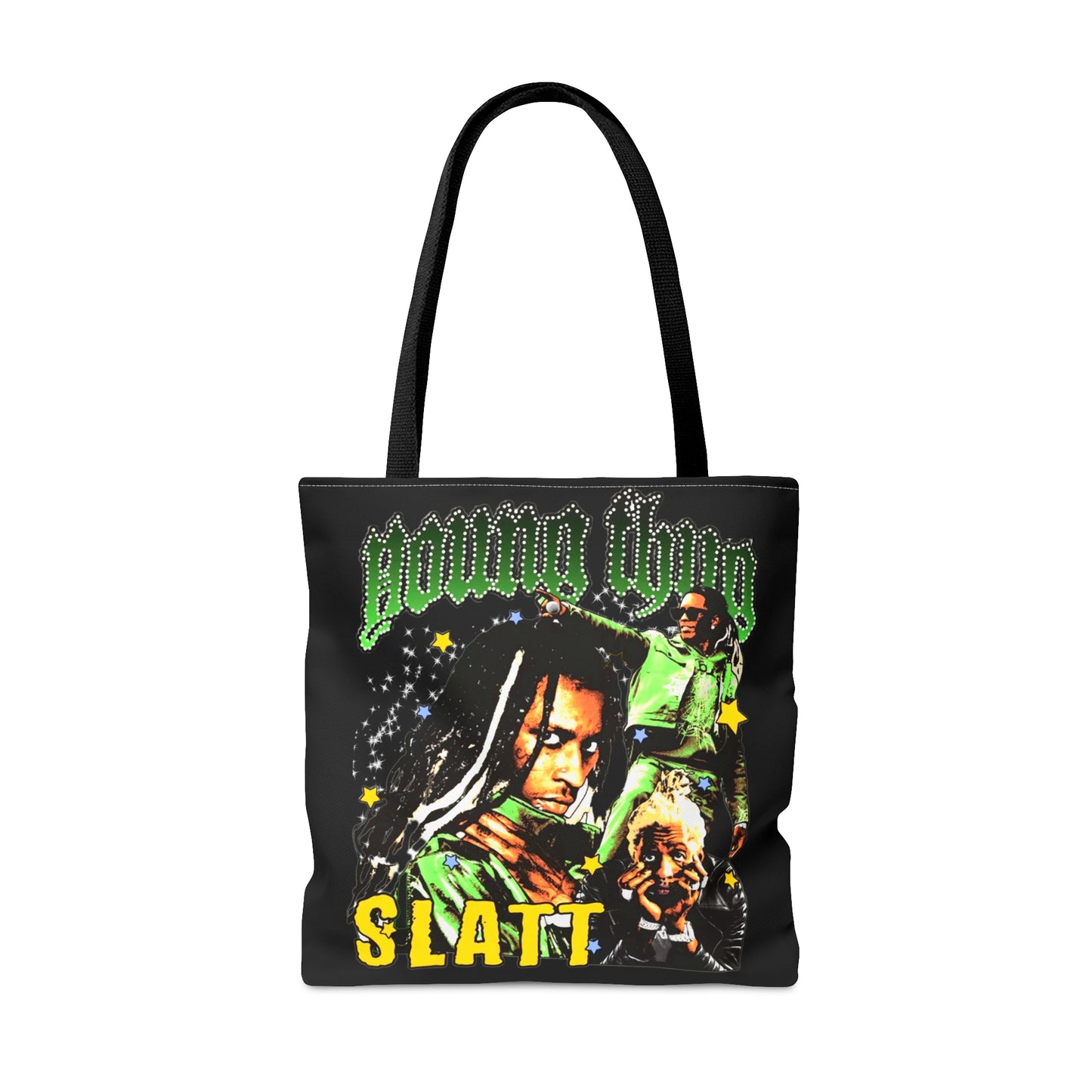 Young Thug Tote Bag Green (AOP)