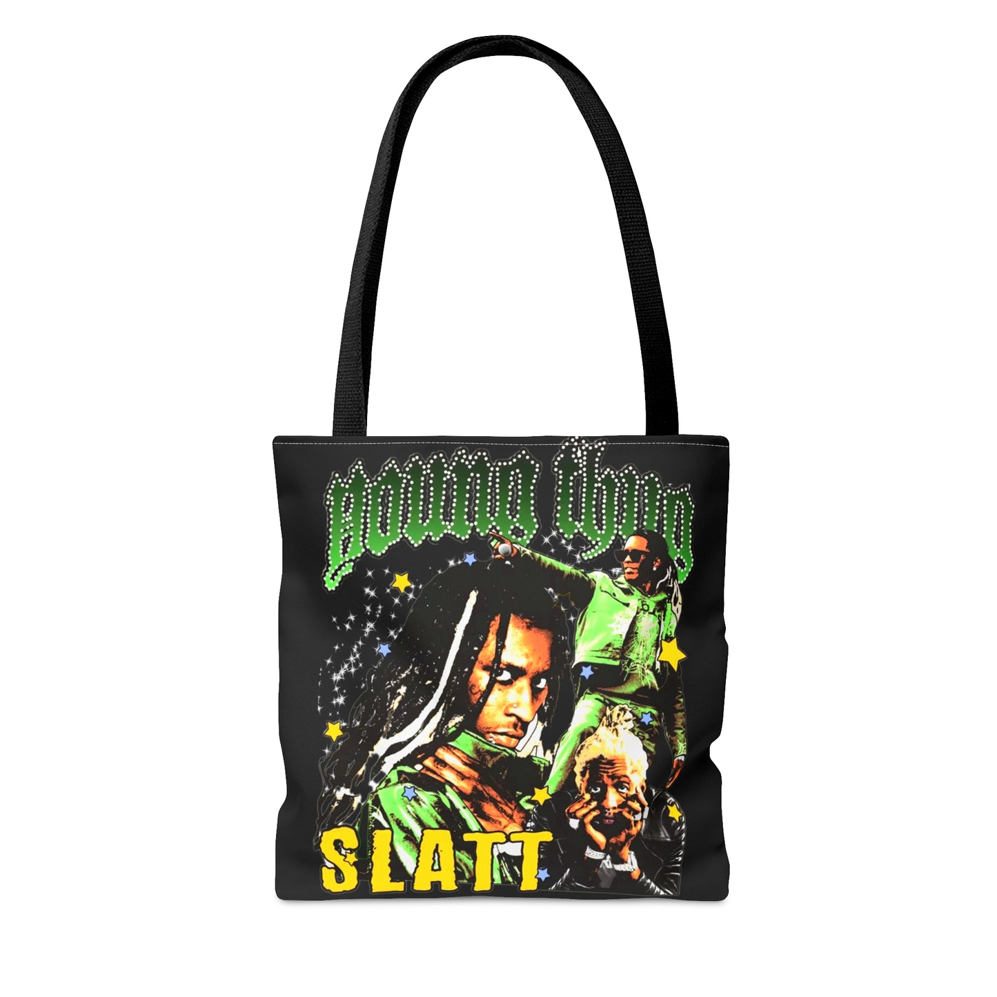 Young Thug Tote Bag Green (AOP)