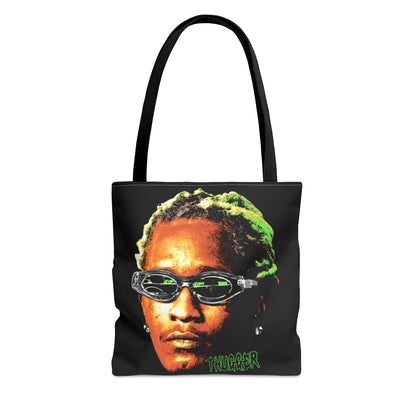 Young Thug Tote Bag Green (AOP)